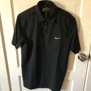 Nike Golf Black Dry Fit Polo shirt.